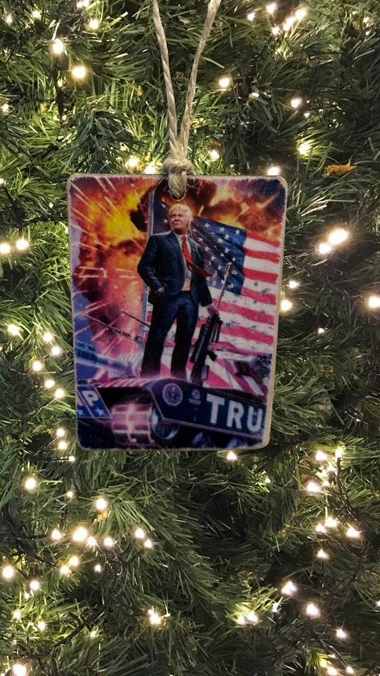 Trump MAGA Christmas Ornament